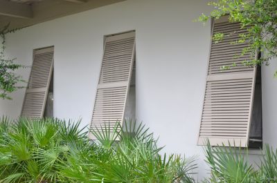 Commercial Building with Shutters